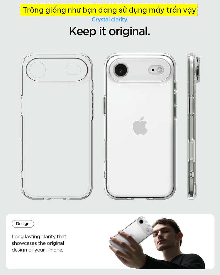 Ốp lưng iPhone 17 Air Spigen Ultra Hybrid 3
